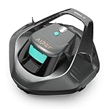 AIPER Robot Piscine, Aspirateur Piscine pour 90 Minutes D'autonomie, Nettoyeur de Piscine avec Deux Moteurs D'entraînement, Robot de Piscine sans Fil Parfait pour Piscines Jusqu'à 80 m²