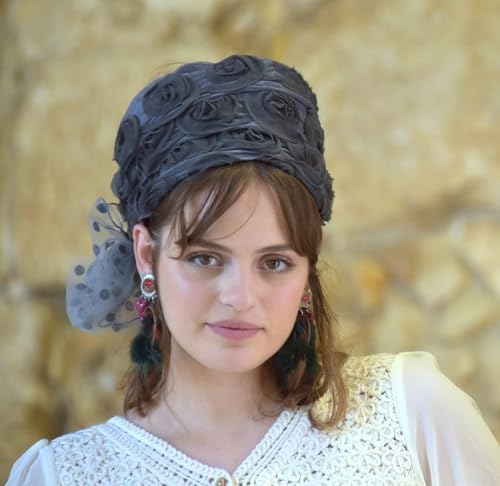 Eden Flowers One Tie Tichel, Bandana, Snood, Head Scarf, Half Head Covering, Jewish Hair Covering, Scarf, Apron, Chemo, Loss hair4