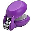 HARAC Special Needs Nail Clippers for Arthritic Hands, Senior and Kids, Adapted Nail Clipper for Fingernail and Thick Toenail, Made in Japan (Purple)