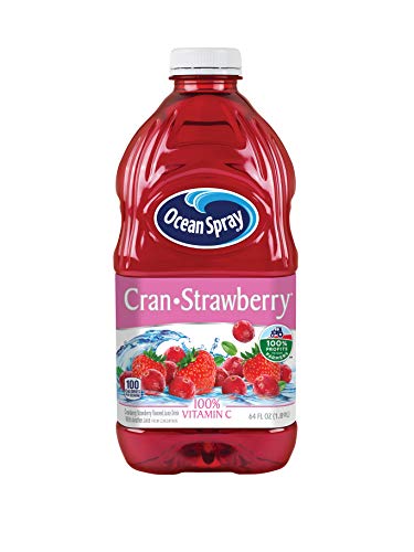 Image of Ocean Spray Cran-Strawberry Juice Drink, 64 Ounce Bottles (Pack of 8)
