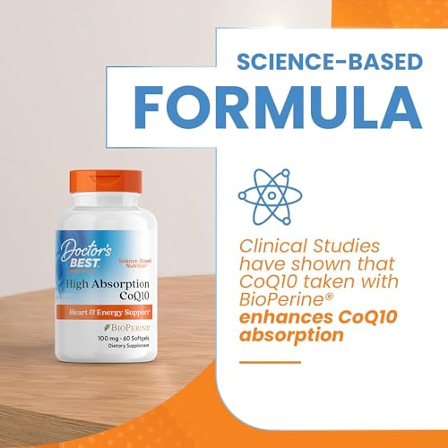 Image of Doctor's Best High Absorption CoQ10 with BioPerine 100 mg 60 Softgels