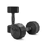 CAP Barbell Coated Dumbbell Weights with Padded Grip, 5-Pound