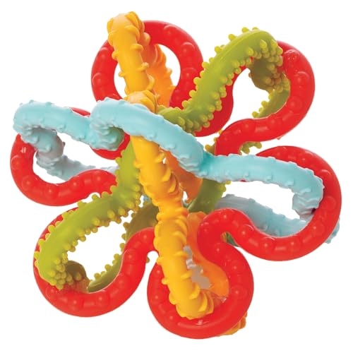 Image of Manhattan Toy Squiggle Loops Textured Sensory Baby Teether Toy