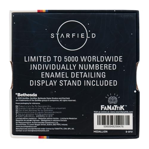 Médaillon Constellation Starfield édition limitée en métal numéroté de 85 mm - 7