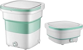 HHORB Mini Machine À Laver Pliable Machine À Laver Portable - Nettoyeur À Ultrasons - Petite Machine À Laver Automatique,Vert