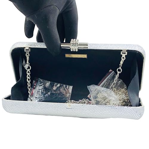 Image of Boutique De FGG Retro Mini Crystal Clutch Purses for Women Luxury,Novelty Rhinestone Evening Bag,Formal Party Clutch Handbag