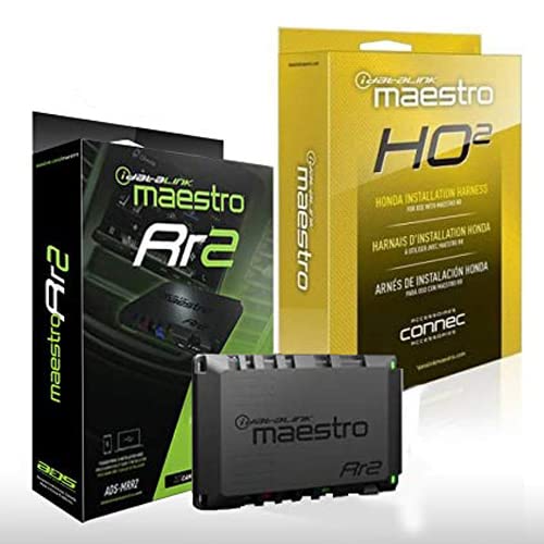 Maestro RR ADS-MRR2 Universal Radio Replacement & Steering Wheel Interface + iDatalink HRN-RR-HO2 Integration Adapter fits 2008-up Honda Vehicles with Sound of Tri-State Car Freshener Bundle