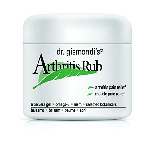 Dr. Gismondi's Arthritis & Muscle RUB - 4 Ounces - Stronger Cream Formula. Preferred by Patients in Pain Since 2003. No Greasy Residue. Never Stains Clothing. by Dr. Gismondi (Rheumatologist)