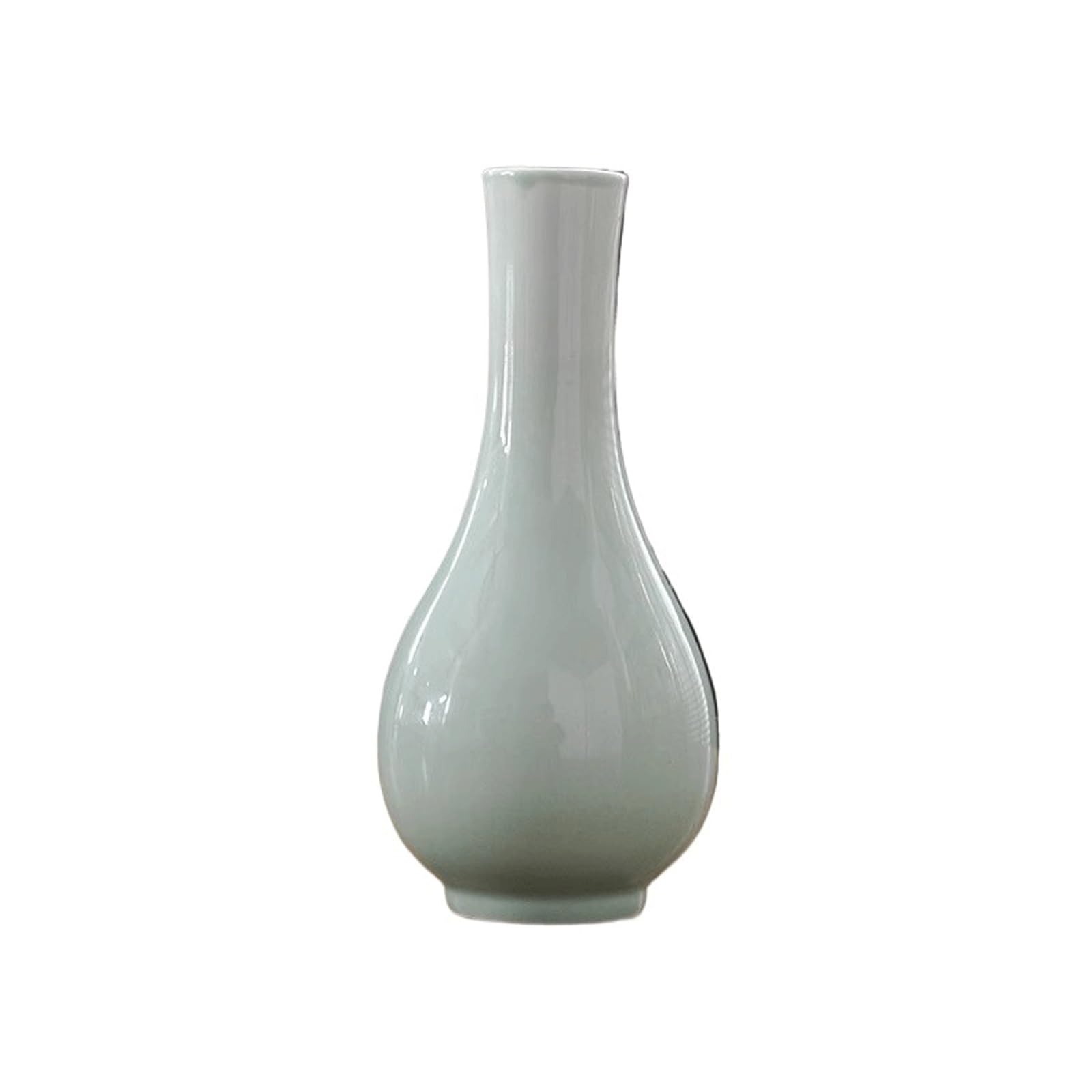 Zthyshoz One Color Decorative Vase Narrow Neck Vase Keeping Flower For Living Room Bedroom Decoration Simple