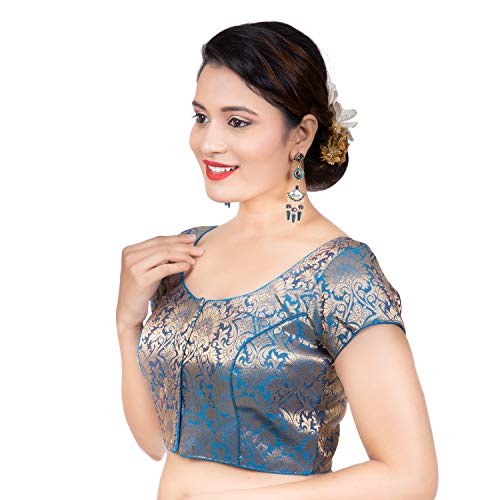 Image of Biyu Being With You Women's Synthetic Saree Blouse