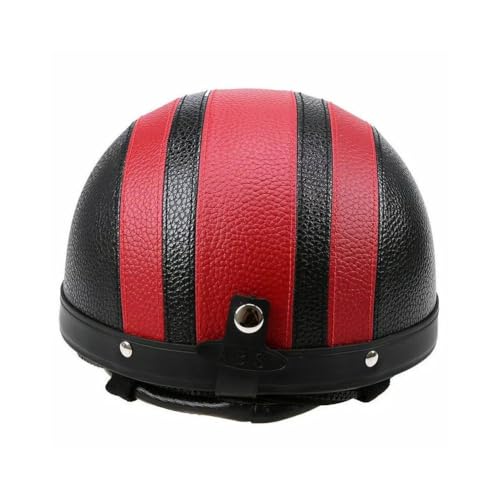 Casco de motocicleta retro de media cara tipo casco scooter verano 7