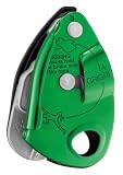 PETZL GRIGRIGRI+ - Dispositivo di fissaggio con blocco assistito da camma e manico antipanico, adatto per studenti e uso intensivo, colore: verde