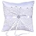 HYCy Anneau De Mariage Porteur Oreiller Français Cils Dentelle Décoration Coussin Anneau Oreiller Porteur pour Anneau De Mariage