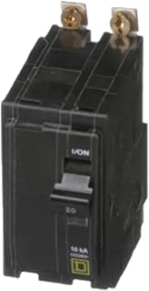 QOB220 Circuit Breaker, Bolt-On, 2P, 20A, 120/240VAC/48VDC, Std Interr, Visi-Trip Indic