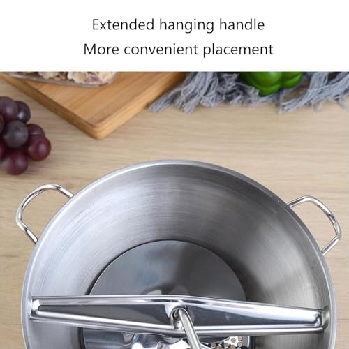 Generisch Manuelle Lebensmittelmühle, Edelstahl-Lebensmittelmühle mit 3 Mahlscheiben, Kartoffelstampfer, Pressmühle für Tomatensauce, Apfelmus, Püree, Kartoffelpüree, Marmelade
