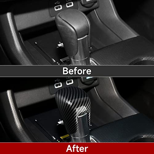 Image of Gear Shift Knob Decals for 2022-2026 Honda Civic /for 2023 2024 Honda CRV HRV /for 2023-2025 Acura Integra Accessories ABS Carbon Fiber Stickers