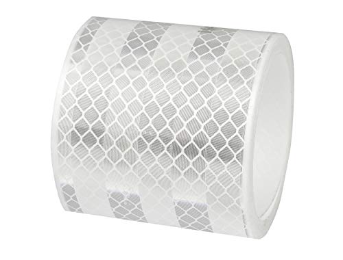 Las 10216 Reflector Banda, Auto-Adhesivos, 2 M, Color Blanco