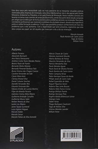 Direito da Mineração: Questões Minerárias, Ambientais e Tributárias