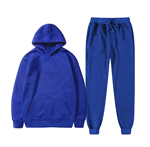 Survêtement à capuche en polaire homme bleu S pour ne plus souffrir du froid à la maison