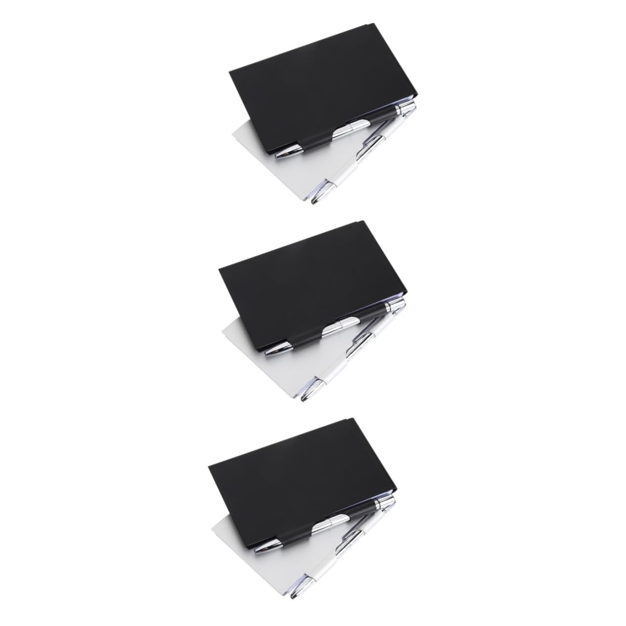 jojofuny 3 Set Taccuino Tascabile Metallo Ricaricabile Con Penna Custodia Rigida Portatile Per Scuola Ufficio Casa Copertina Robusta E Spessa Inchiostro 2 Pezzi * 3