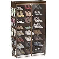 Simple Houseware 8-Tier Shoe Rack with Cover