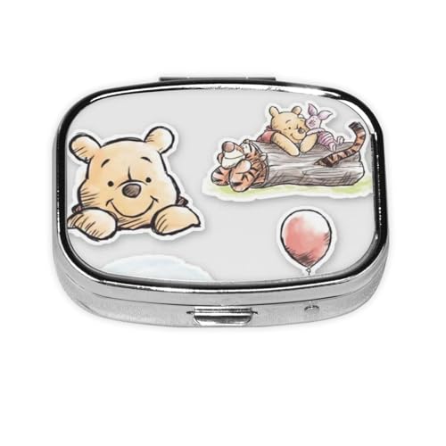 クマのプーさん おしゃれ かわいい 薬箱 薬ケース 薬 サプリメントケース 小型 防湿 軽い携帯 旅行に適している