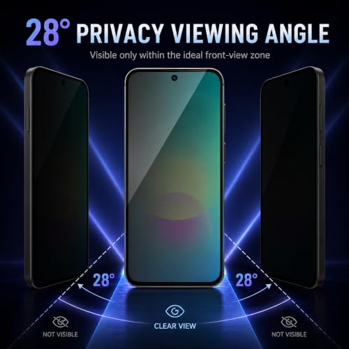 Image of FIRST MART Privacy Tempered Glass for Samsung Galaxy A27, 2 Pack | Anti-Spy 9H Screen Protector, Edge-to-Edge, Case-Friendly, Scratch Resistant, Bubble-Free