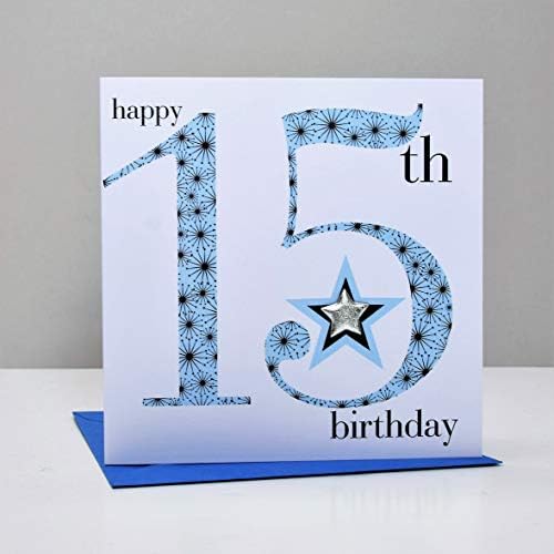 Claire Giles Ages Age 15 Boy Birthday Card, AGE15B