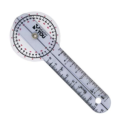 Healthy You™ 6" Plastic Goniometer 360 Degree