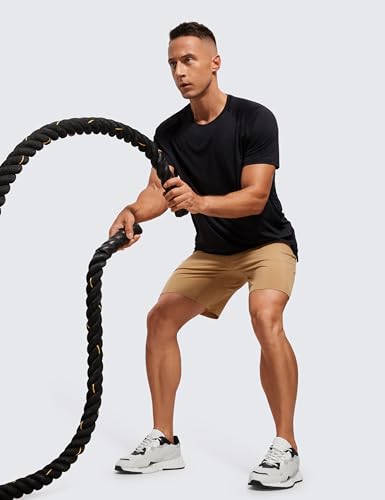 Image of CRZ YOGA Linerless Workout Shorts 7'' | Lightweight, Quick Dry, Running, Pockets, for Men