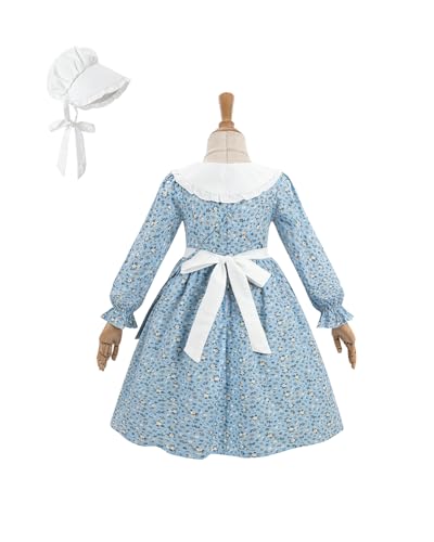 Vestido colonial para niñas estilo Laura Ingalls Wilder miniatura 2
