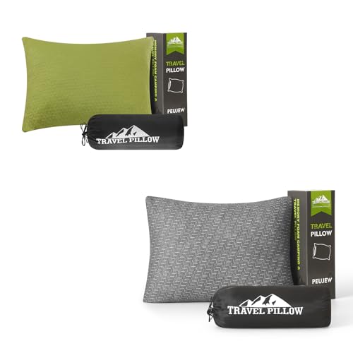 Set 2 Almohadas de viaje espuma memoria tamaño S y M miniatura 1
