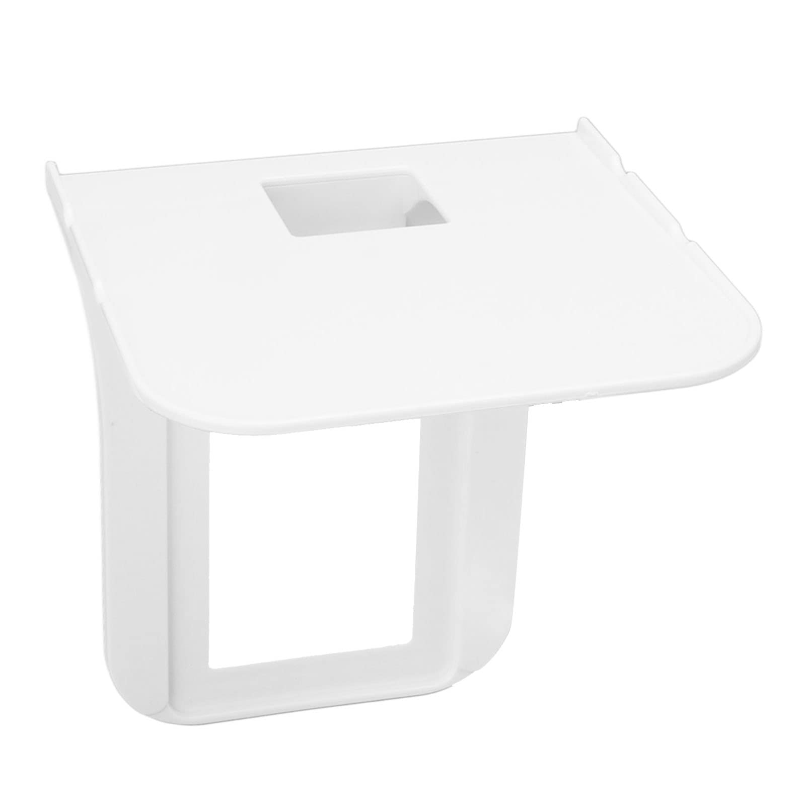 Outlet Shelf, Home Wall Shelf Organizer for Outlets, Wall Holder Space Saving Solution for Smart Speakers, Cellphones, Electric Toothbrush, White,