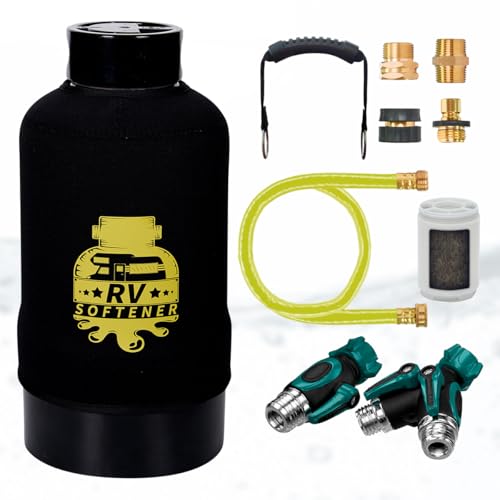 RV Water Softener System with Heavy Metal Filter & Protective Cover | 16,000...
