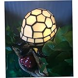 Veilleuse rétro tortue : petite taille de lampe d'appoint, à exposer sur une table d'appoint.