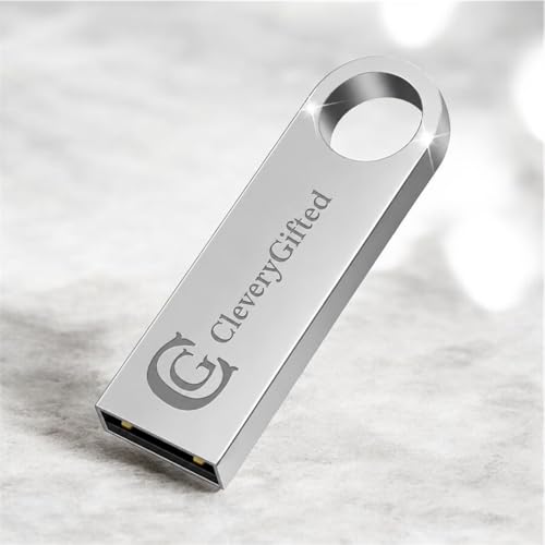 Image of 4GB Mini Pendrive with Keychain, Metal USB Flash Drive, Silver, USB 2.0 Interface, High Speed Data Transfer, Corporate Gifting, 1Pc, Bulk Customizable CGXX251