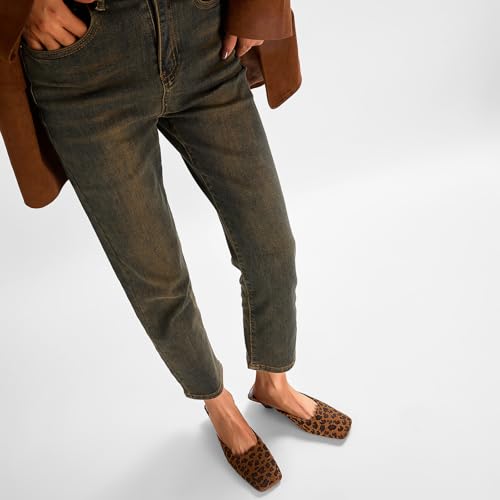 Satin Mid-low Heels Muller Sandals for Women, Closed Square Toe Kitten Heels Slip On Mules for Wedding Party Dance Dressy Casual Summer Pumps3