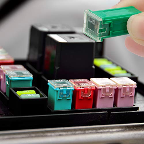 Coitak 30 Pcs Car Fuses Assortment Kit, Automotive Combination Low And Tall Box Shaped Fuse Kit, Replacement Fuses For Car/Rv/Truck/Motorcycle/Boat #TOP6