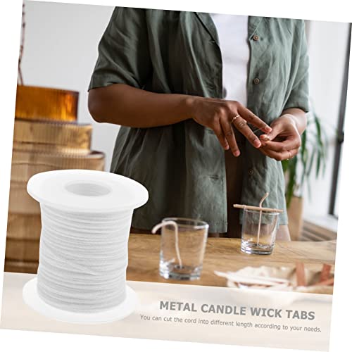 Rollo de Mecha de Algodón Trenzado 61m para Velas DIY miniatura 6