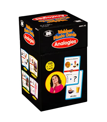 Super Duper Publications | Webber® Photo Flash Cards Analogies Early Reader | Educational Learning Resource for Children