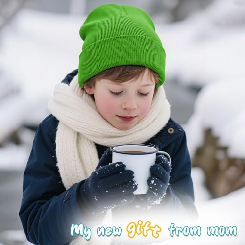 Image of ZOORON Kids Beanie Boys Girls Beanies Children Winter Hats Children Knit Warm Caps Kids Soft Beanie Cap