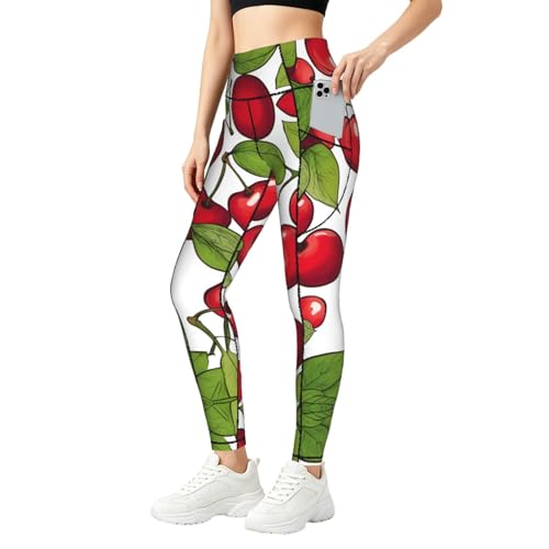 Leggings para yoga de cintura alta ERSDWRE elásticos con bolsillos laterales