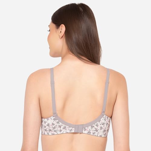 Image of Groversons Paris Beauty Women's Printed Everyday T-Shirt Bra, Comfortable, Non-Padded (BR126)