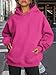 Trendy Queen Womens Oversized Hoodies Fleece Sweatshirts Fall Fashion Pullover Sweaters Winter Clothes 2025 Hot Pink M