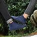 Hike Barefoot Boots Women Mens Barefoot Waterproof Winter Boots Fur Lined Non-Slip Snow Boots Wide Toe Box Ankle Boots Zero Drop Sole Hike Shoes for Hiking Walking Outdoor Unisex A-Blue