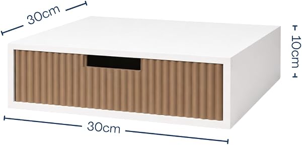 Porta Cialde Bianco con Cassetto e Ripiano Resistente - Organizer in Legno Classico Minimal per Cialde, Capsule e Tisane – Porta Capsule di Design per Caffè – Ideale per Cucina, Ufficio, B&B (tortora) - 3