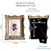 CISOO 2.5x3.5 Small Vintage Picture Frame, Antique Bronze Gold Ornate Wallet Size Photo Frame, Tabletop and Wall Display, Retro Home Decor