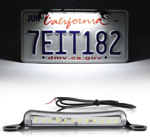 JinRui-T LED Number Plate Light 12V License Plate Light License Plate Lamp Taillight for Car Trailer UTV ATV Truck RV Boat