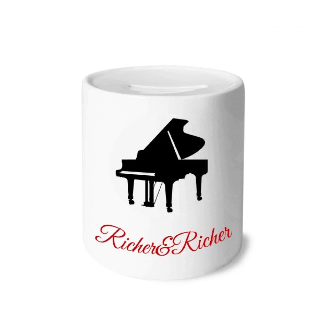 Piano classique riche tirelire en céramique aux finitions détaillées