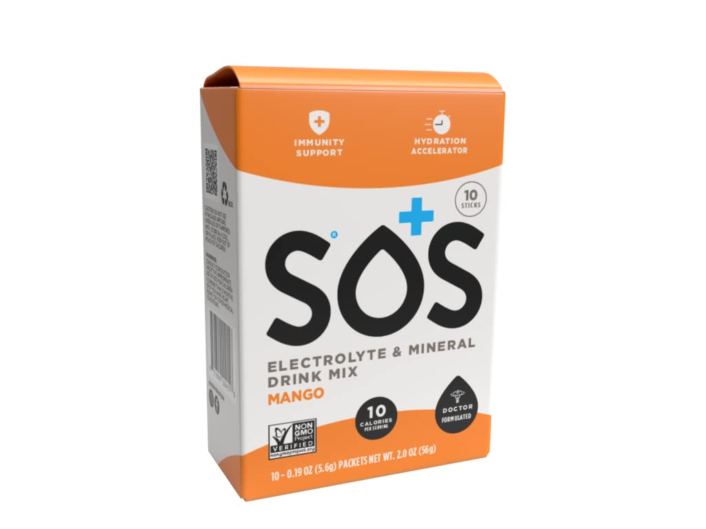 Buy SOS Hydration Electrolytes Powder Packets Dehydration Mineral